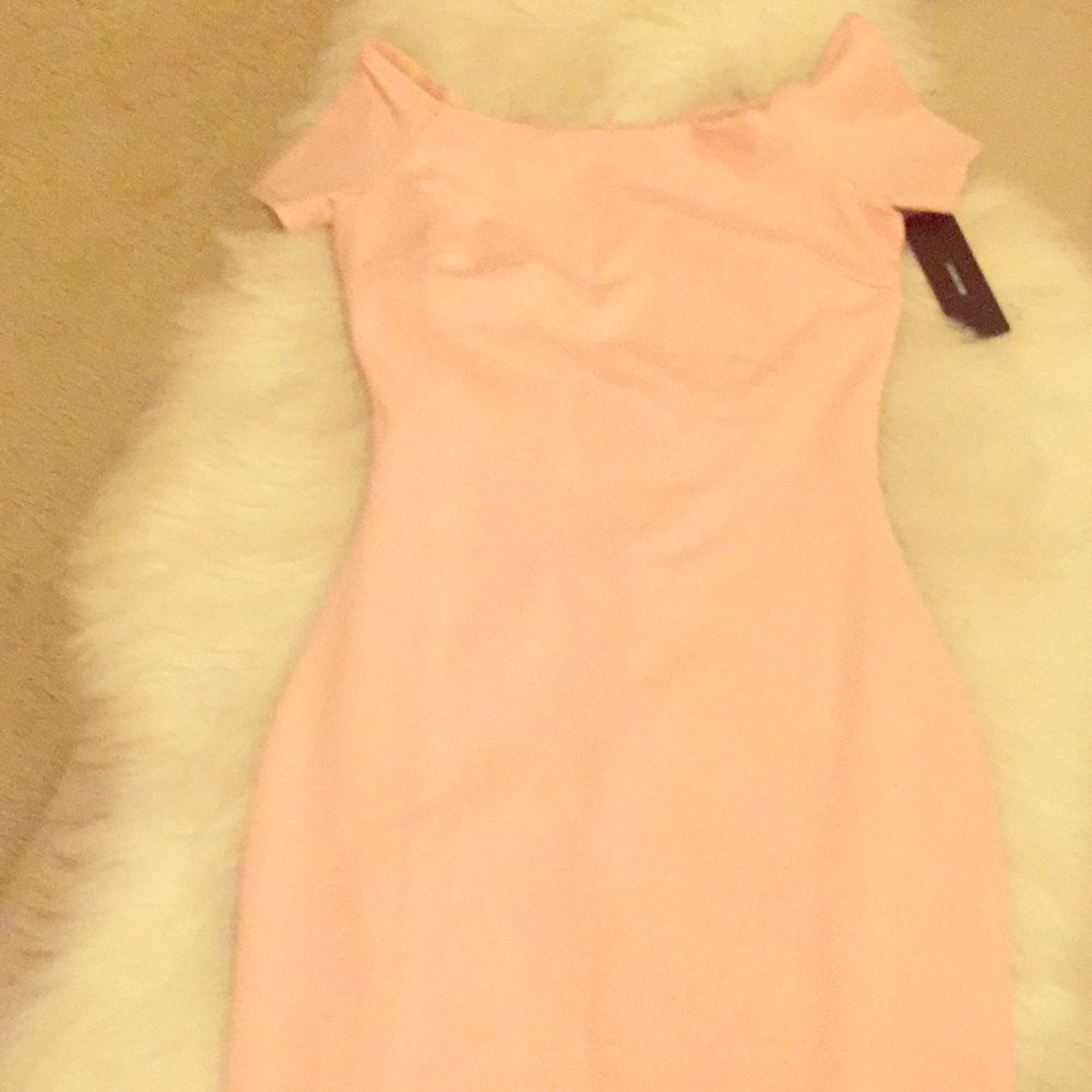 Light pink dress great for a wedding!